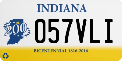 IN license plate 057VLI