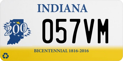 IN license plate 057VM