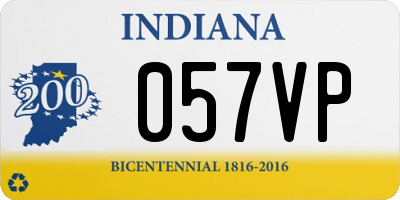 IN license plate 057VP