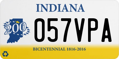 IN license plate 057VPA