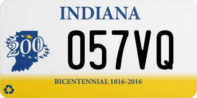 IN license plate 057VQ