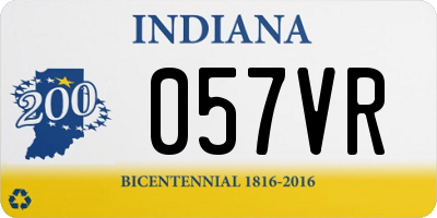 IN license plate 057VR