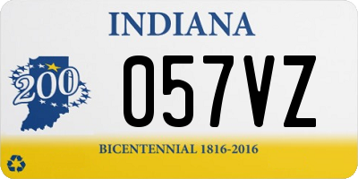 IN license plate 057VZ