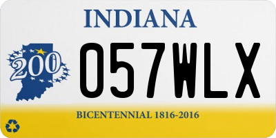 IN license plate 057WLX