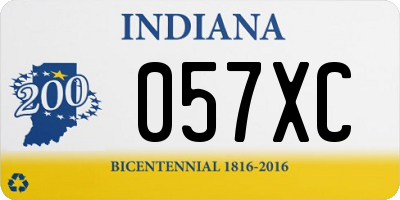 IN license plate 057XC