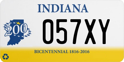 IN license plate 057XY