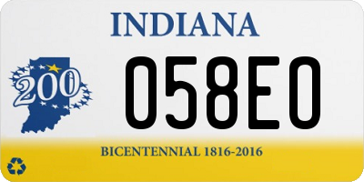 IN license plate 058EO