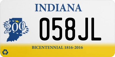IN license plate 058JL