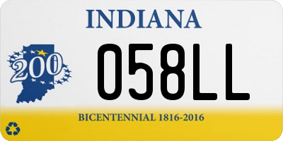 IN license plate 058LL