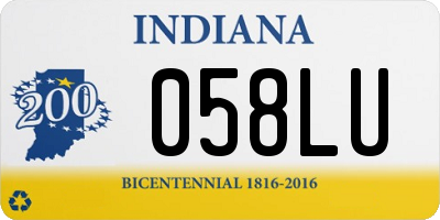 IN license plate 058LU