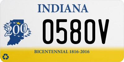 IN license plate 058OV