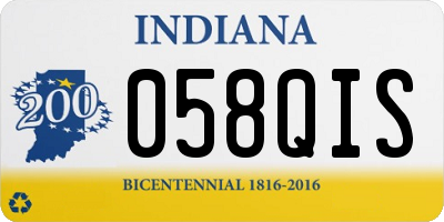 IN license plate 058QIS