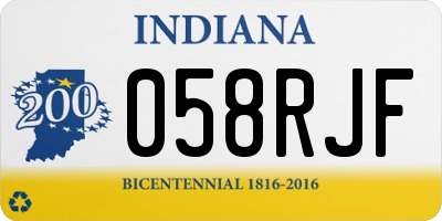 IN license plate 058RJF
