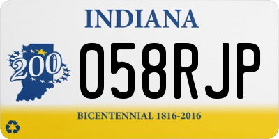 IN license plate 058RJP