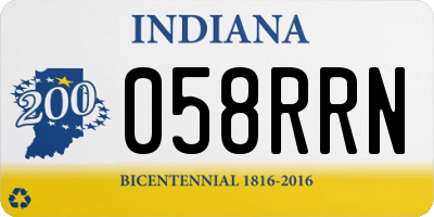 IN license plate 058RRN