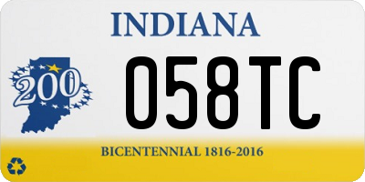 IN license plate 058TC
