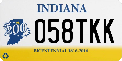 IN license plate 058TKK