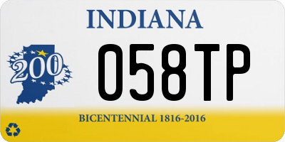 IN license plate 058TP