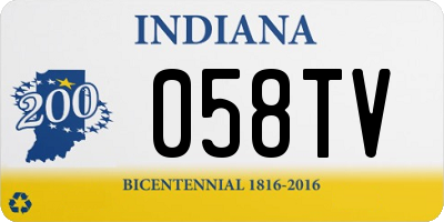 IN license plate 058TV
