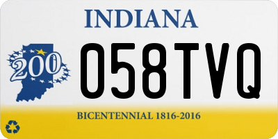 IN license plate 058TVQ