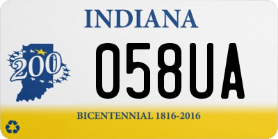 IN license plate 058UA