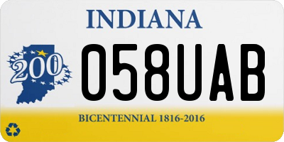 IN license plate 058UAB