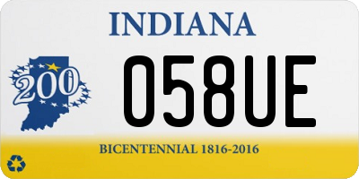 IN license plate 058UE