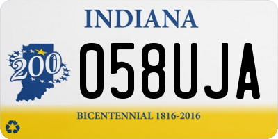 IN license plate 058UJA