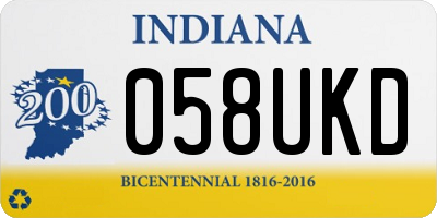 IN license plate 058UKD