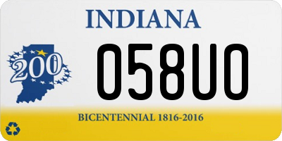 IN license plate 058UO