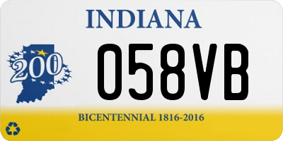 IN license plate 058VB