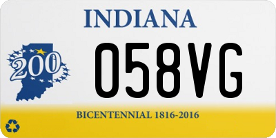 IN license plate 058VG