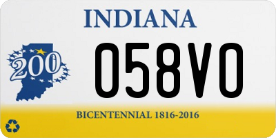 IN license plate 058VO