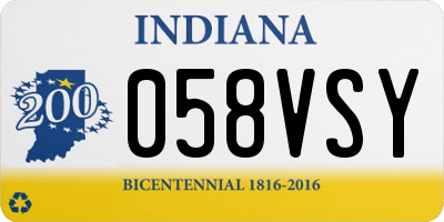 IN license plate 058VSY
