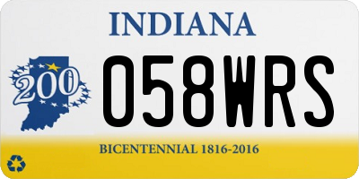 IN license plate 058WRS