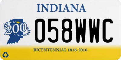 IN license plate 058WWC