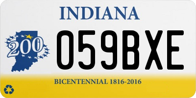 IN license plate 059BXE