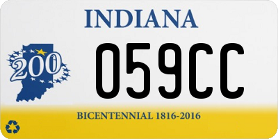 IN license plate 059CC