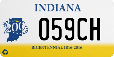 IN license plate 059CH