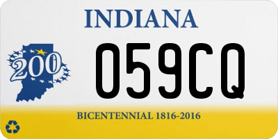 IN license plate 059CQ