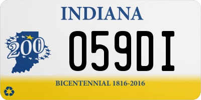 IN license plate 059DI