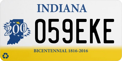 IN license plate 059EKE