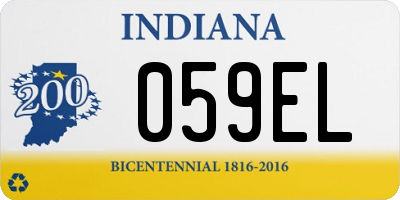 IN license plate 059EL