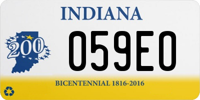 IN license plate 059EO