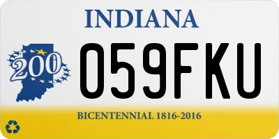 IN license plate 059FKU