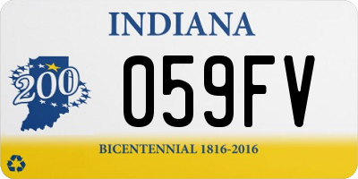 IN license plate 059FV