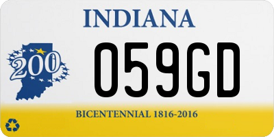 IN license plate 059GD