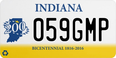 IN license plate 059GMP