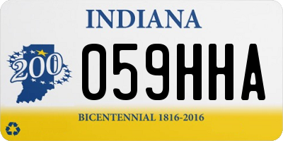 IN license plate 059HHA