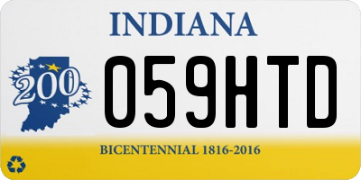 IN license plate 059HTD